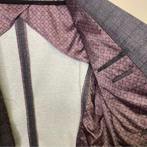 Daniel Hechter Purple Hue Plaid Sport Coat Blazer Size 2X nwot - Picture 6 of 16
